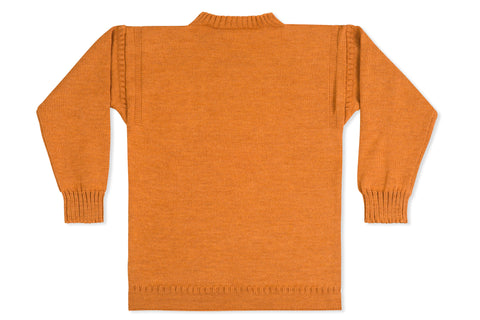 Traditional Guernsey Jumper In Mustard