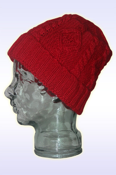 The Guernsey Woollens Aran Stitch Hat (Unisex)-Guernsey Knitwear-Guernsey Jumper