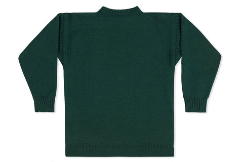 Traditional Guernsey Jumper In Bottle Green-Guernsey Knitwear-Guernsey Jumper
