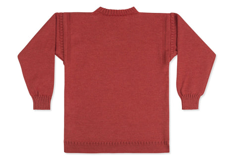 Traditional Guernsey Jumper In Breton Red-Guernsey Knitwear-Guernsey Jumper