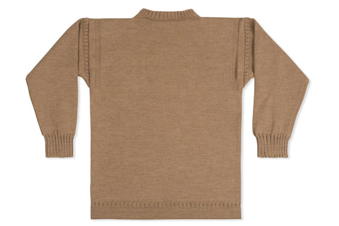 Traditional Guernsey Jumper In Camel-Guernsey Knitwear-Guernsey Jumper