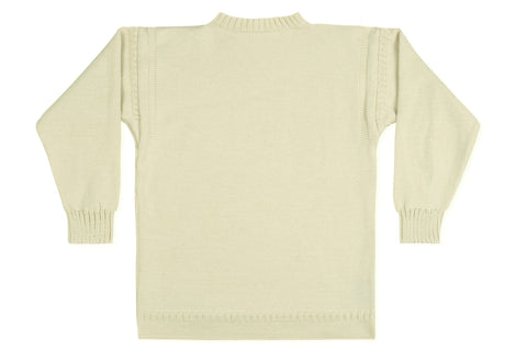 Traditional Guernsey Jumper In Cream-Guernsey Knitwear-Guernsey Jumper