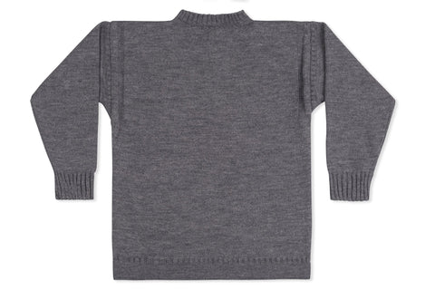 Traditional Guernsey Jumper In Mid Grey-Guernsey Knitwear-Guernsey Jumper