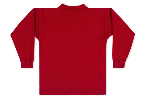 Traditional Guernsey Jumper In Scarlet-Guernsey Knitwear-Guernsey Jumper